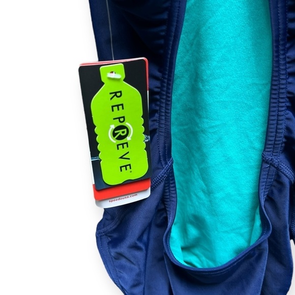 🌻NEW w/tags Speedo Eco ProLT Black Flyback Performance Racing Swimsuit  4/30 - Picture 7 of 8